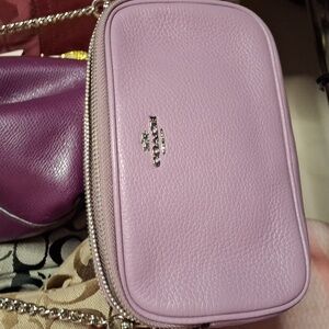COACH LILAC LEATHER SMALL CROSSBODY